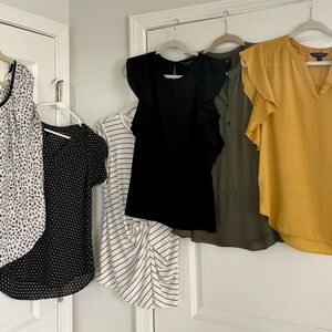 Lot of 6 Career tops blouses size S and XS